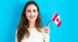 woman-canadian-flag